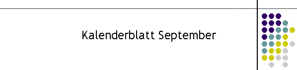 Kalenderblatt September