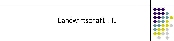 Landwirtschaft - I.