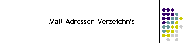 Mail-Adressen-Verzeichnis